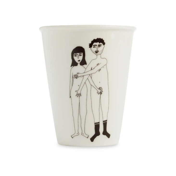 cup naked couple