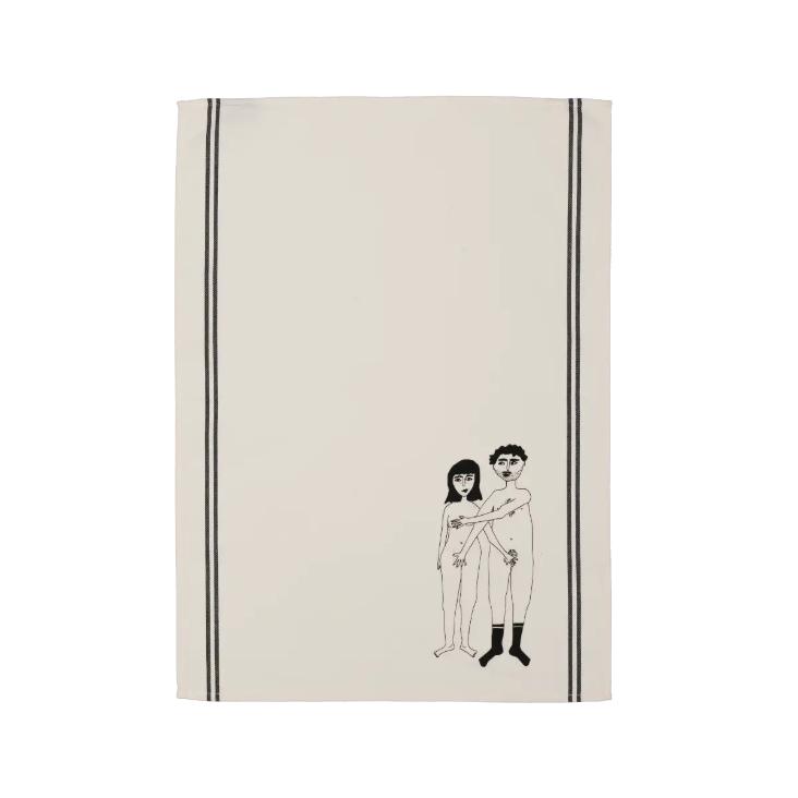 Geschirrtuch - naked couple