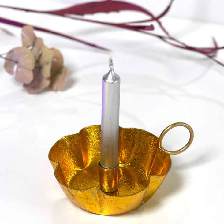 Kerzenhalter Metallic Sparkle Gold