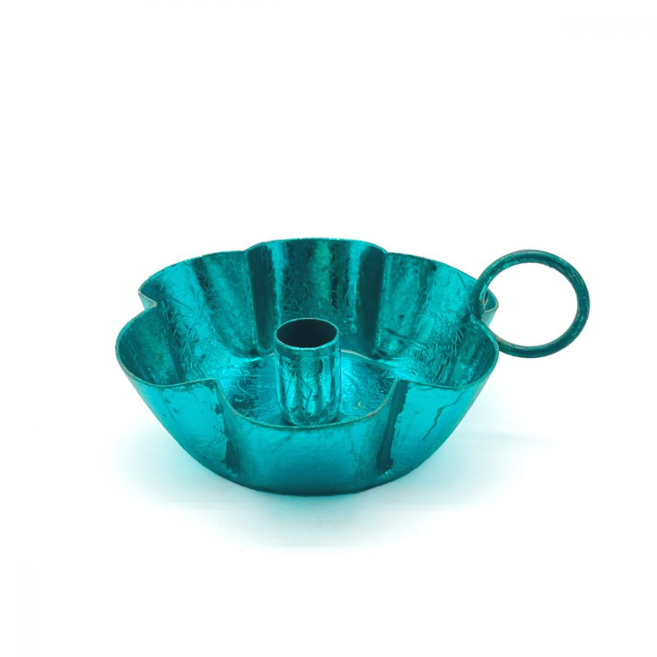 Kerzenhalter Metallic Sparkle Turquoise