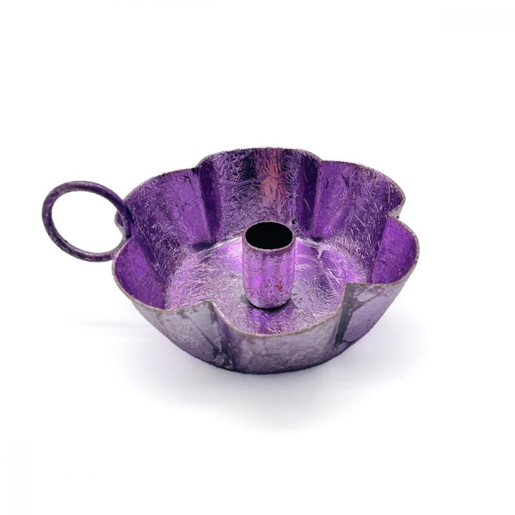 Kerzenhalter Metallic Sparkle Viola