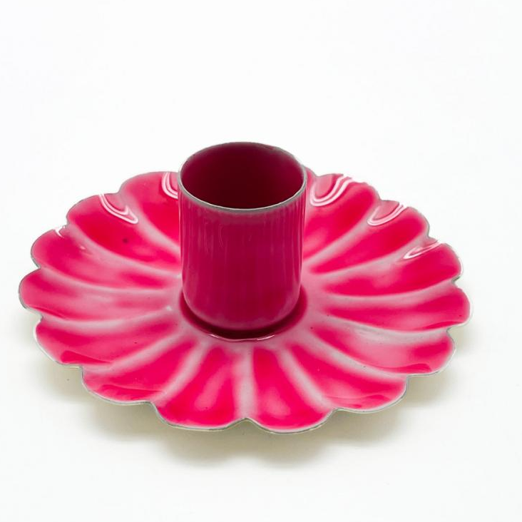 Kerzenhalter Lightpink Emailliert