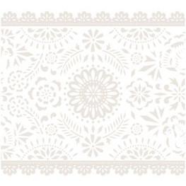 Kitsch Kitchen Selbstklebefolie Blumen weiss