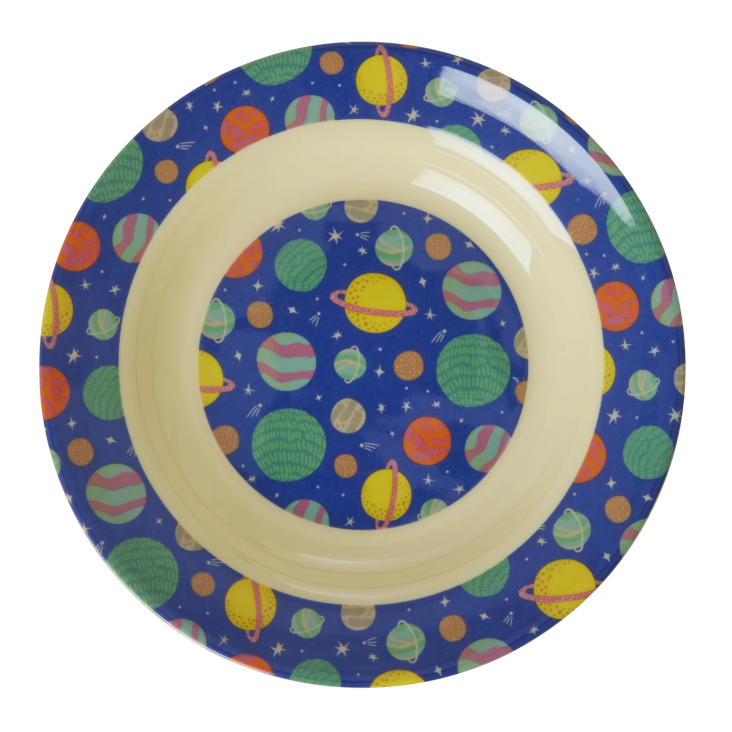 Rice Melamin Kinderteller - Galaxy Print