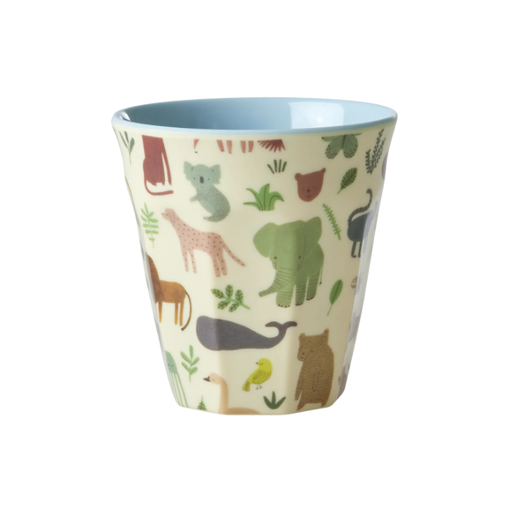 RICE Melamin Kinderbecher - Sweet Jungle Print