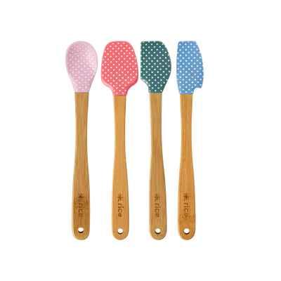 Silicone Scrapers with Bamboo Handle