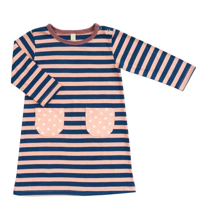 Kleid langarm gestreift