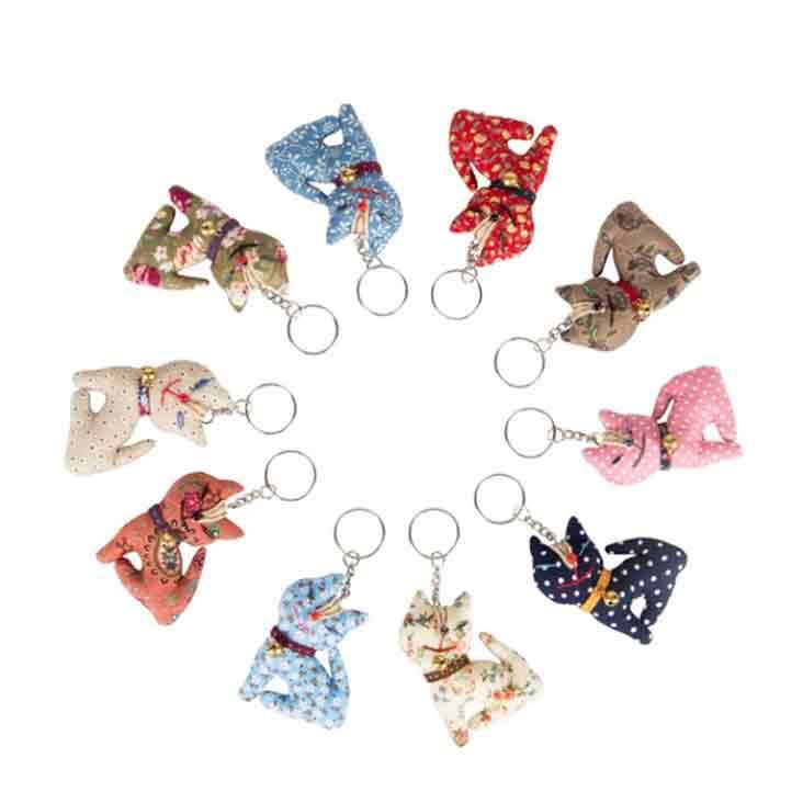 VINTAGE MINI CAT KEY RING (assortiert)
