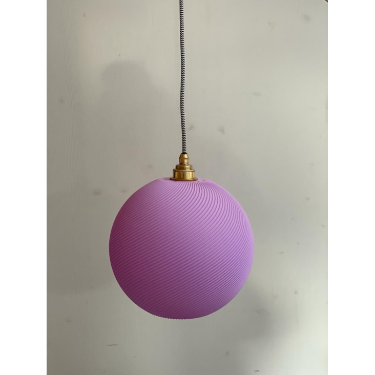 Lampe rund Gross Lila