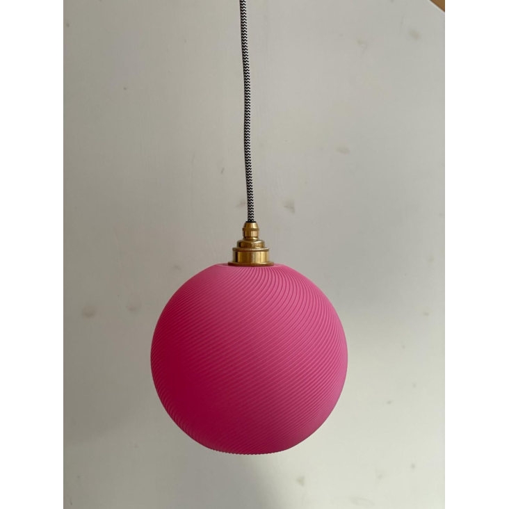 Lampe rund Gross Pink