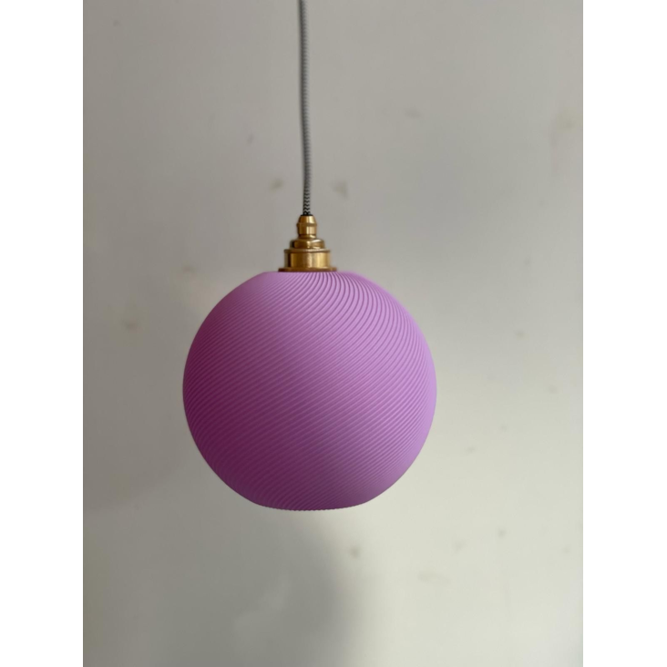 Lampe rund Klein Lila