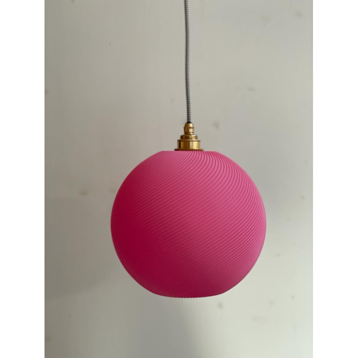 Lampe rund Klein Pink