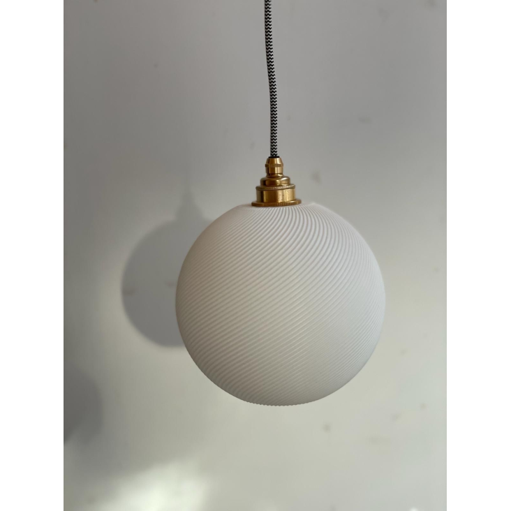 Lampe rund Klein Weiss