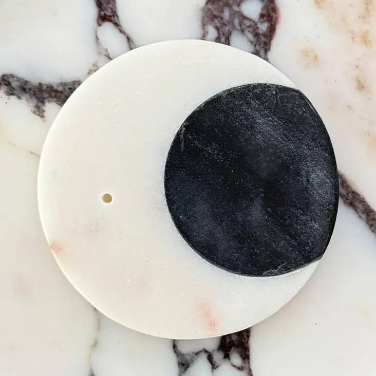 Crescent Moon Marmor Räucherstäbchenhalter