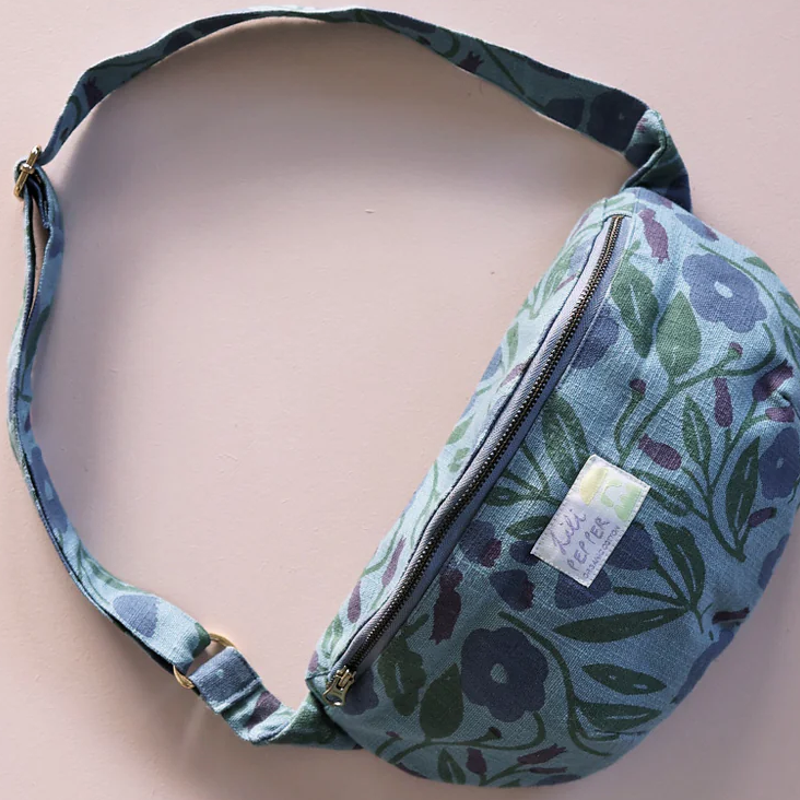 Shoulder bag *Floral Blue