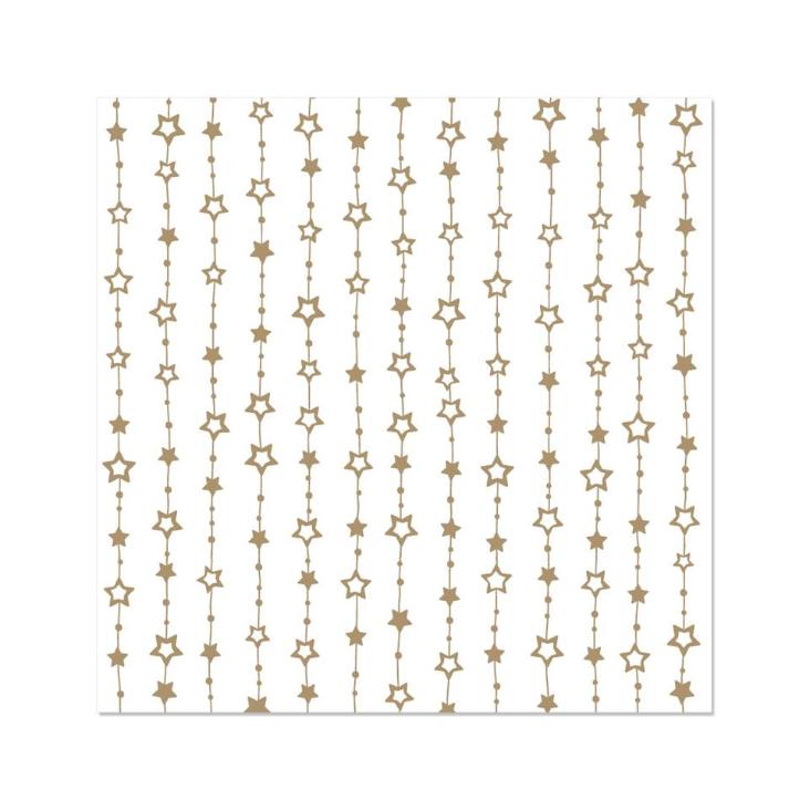 Servietten Luxe Gold Star - 0
