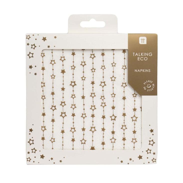 Servietten Luxe Gold Star