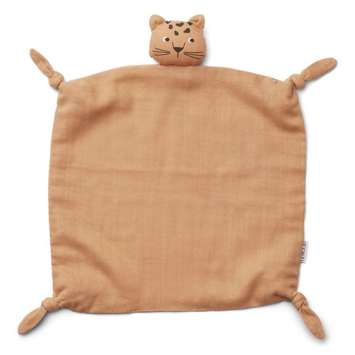 Schnullertuch Agnete - Leopard apricot