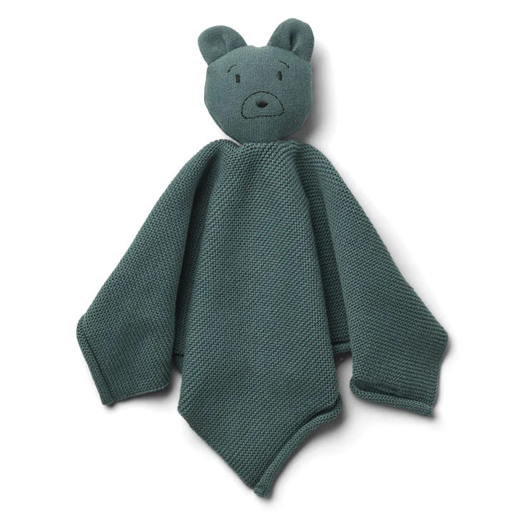 Schnullertuch Mr. Bear Whale Blue