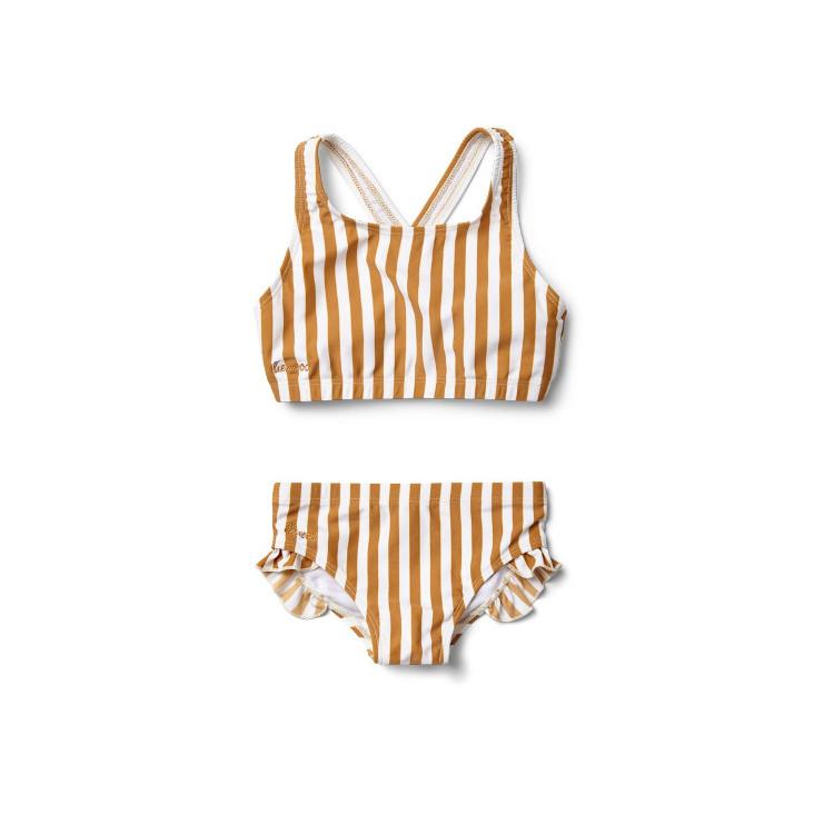 Juliet bikini - Stripe Mustard