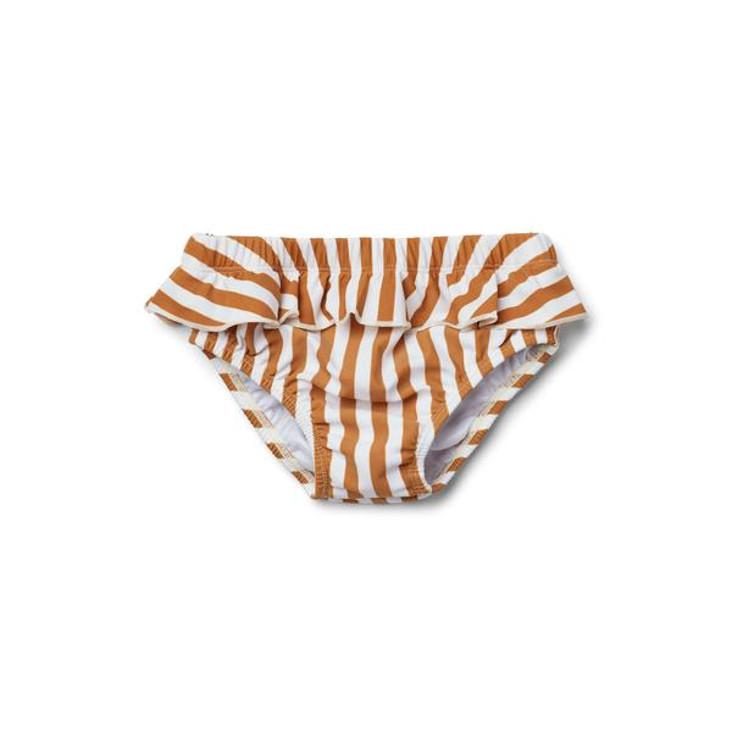 Elise Baby Girl Swim Pants Mustard Stripe