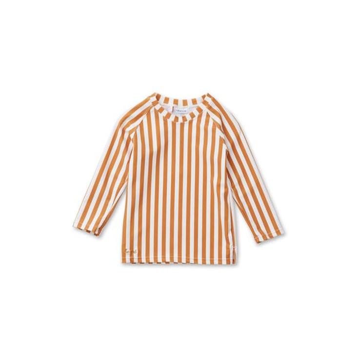 Noah swim tee - Mustard Stripe