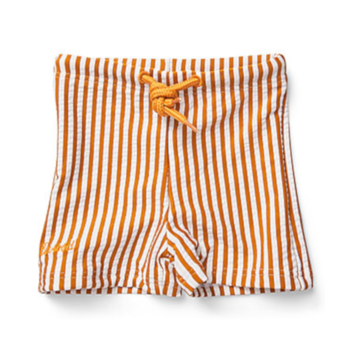 Liewood Otto Swim Pants Seersucker Mustard