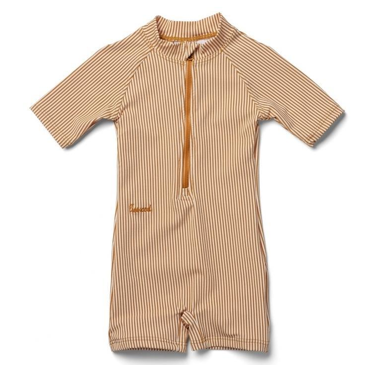 Liewood Otto Swim Jumpsuit Seersucker Mustard