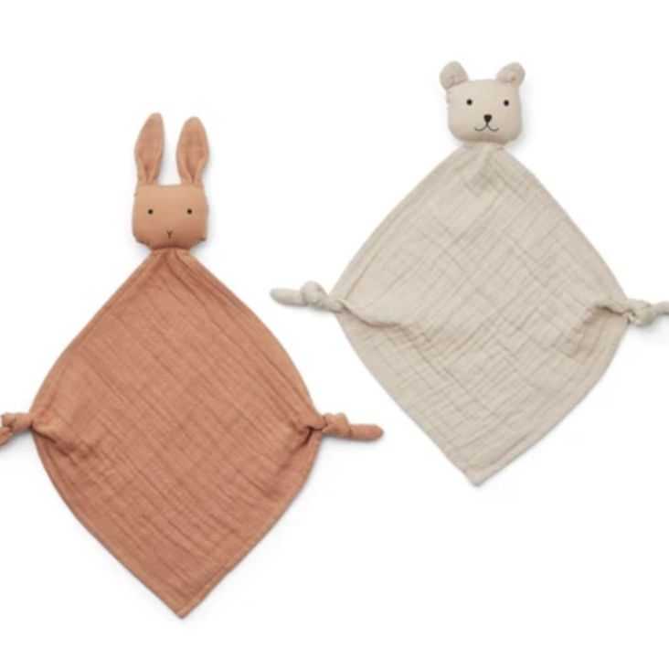 Yoko Mini Cuddle Cloth 2 Pack - Tuscany rose/sandy mix