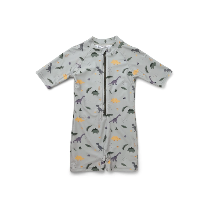 Liewood Max Swim Jumpsuit Dino Dove Mix