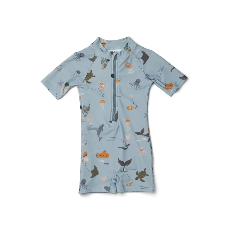 Liewood Max Swim Jumpsuit Sea Creature Mix