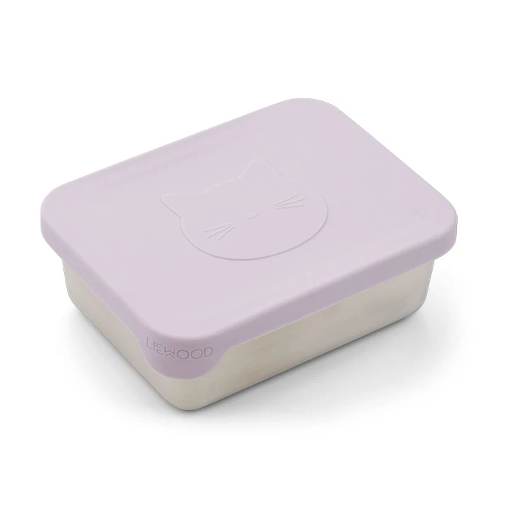 Liewood Ako Snack Box Cat light Lavender
