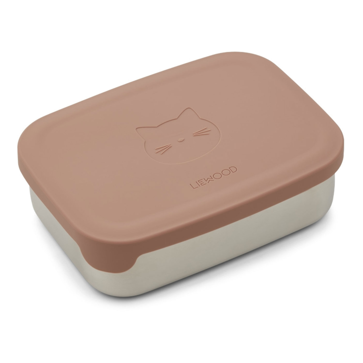 Liewood Nina Lunch Box Cat Dark Rose