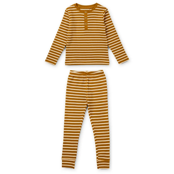 Liewood Pijama Stripe Caramel