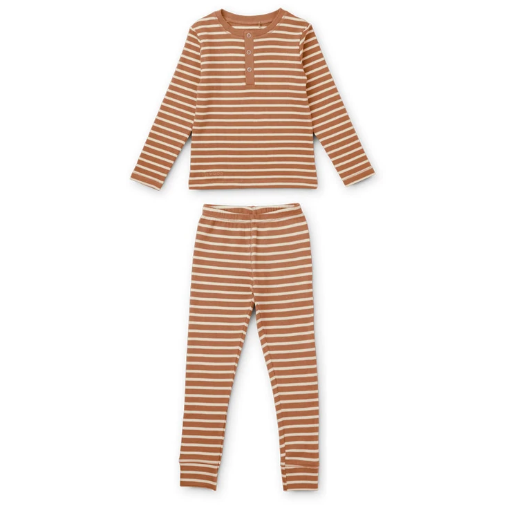 Liewood Pijama Stripe Tuscany Rose
