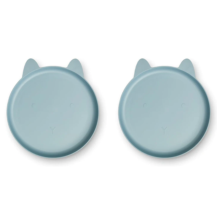 Liewood Mae Plate Rabbit Sea Blue