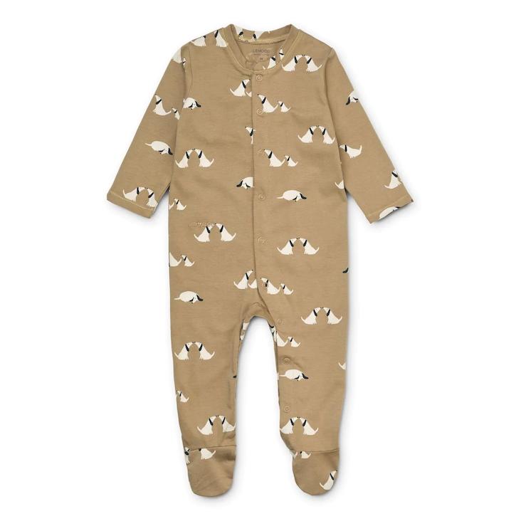 Liewood Jumpsuit Boye - Hund Oat mix