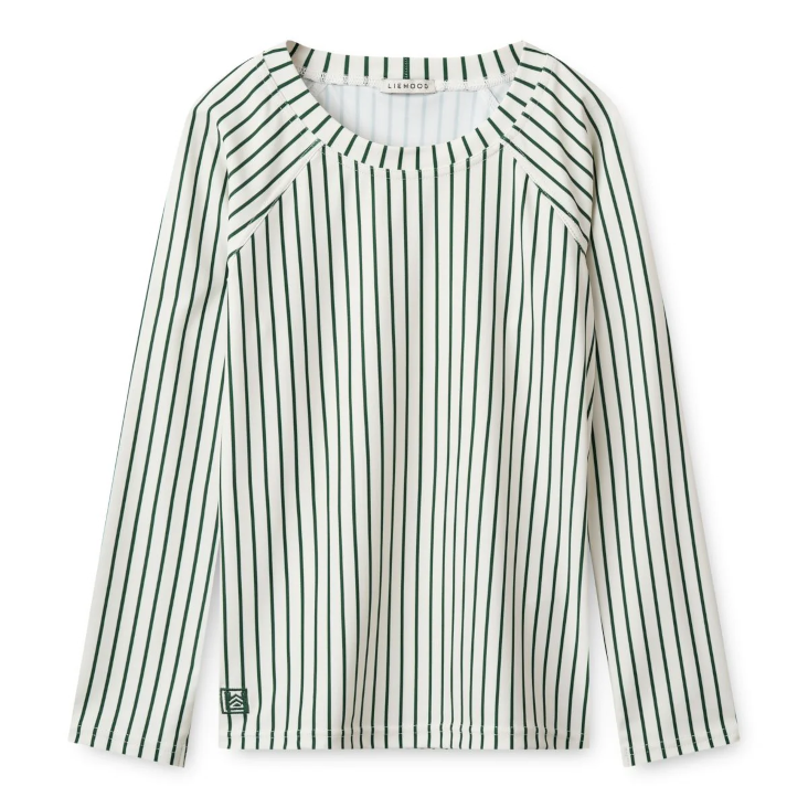 Noah Swim Tee Stripe Garden Green