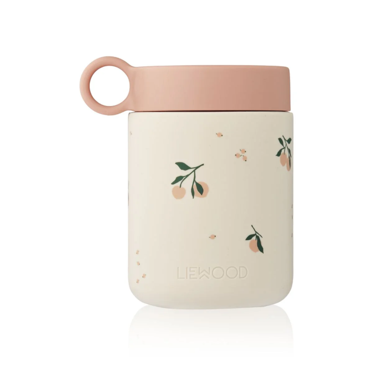 Kian Printed Food Jar Peach