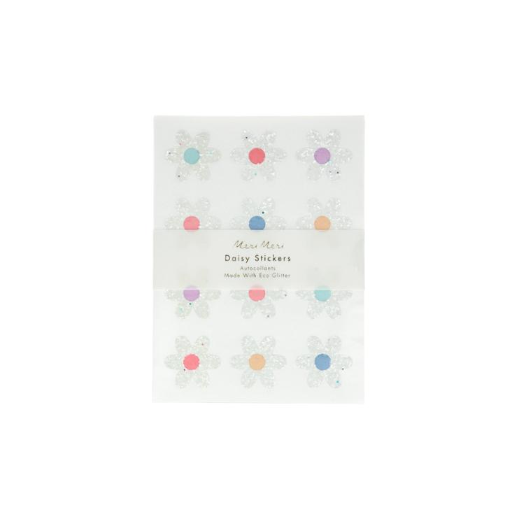 Meri Meri Glitter Daisy Stickers