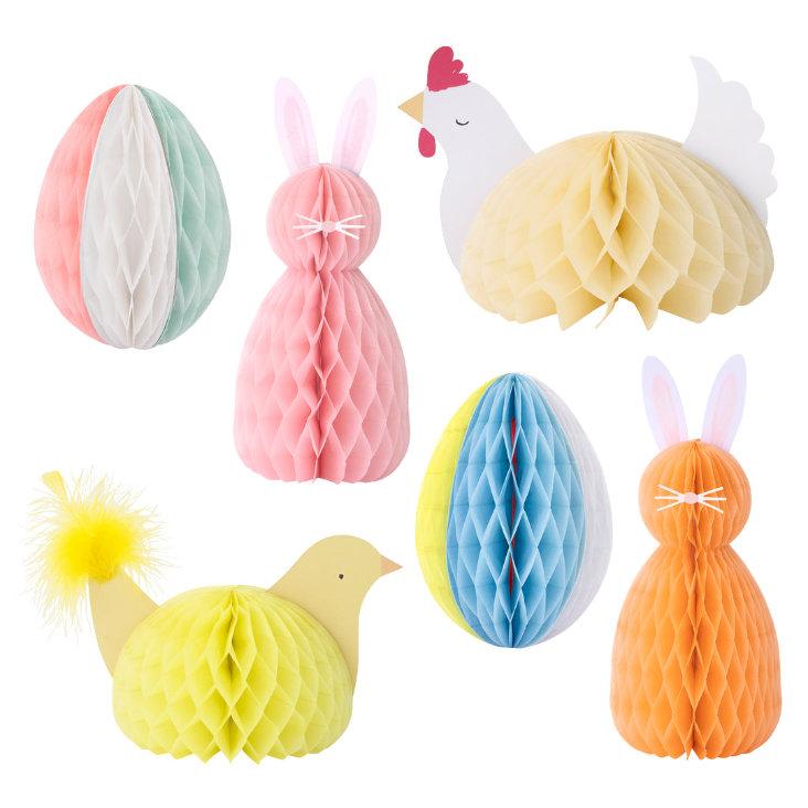 Meri Meri Easter Honeycomb Decorations