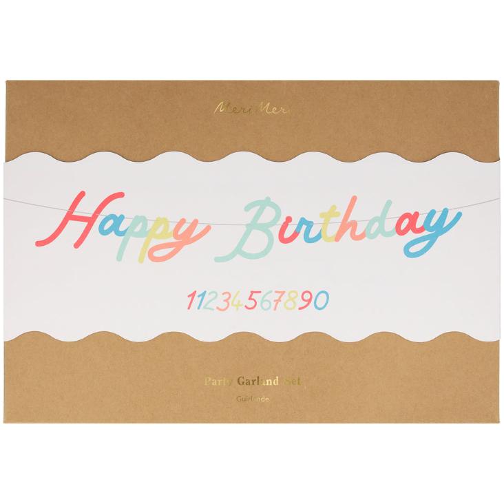 Happy Birthday Girlande Rainbow von Meri Meri - 2
