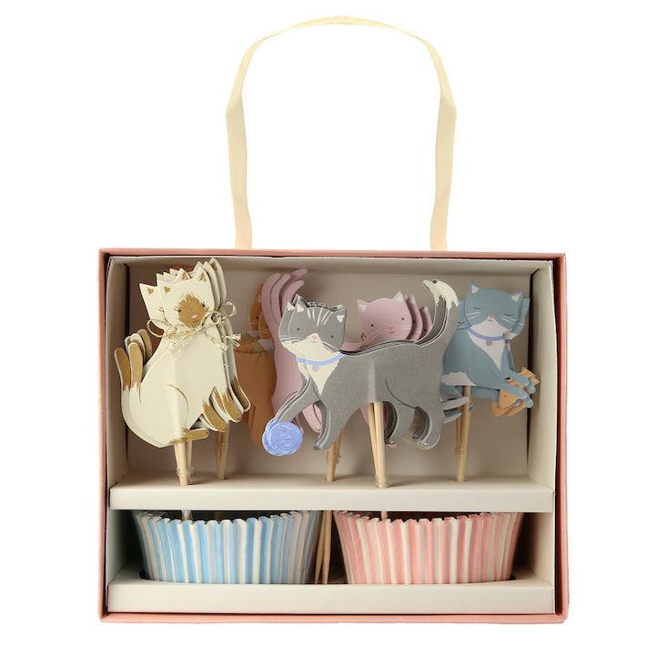 Süße Kätzchen-Cupcake-Topper von Meri Meri