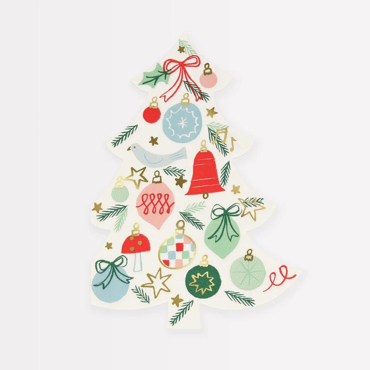 Servietten Festive Pattern Tree von merimeri