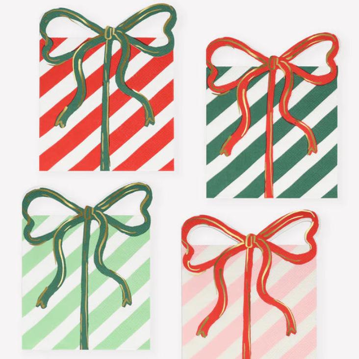 Servietten Present with Bow small von meri meri