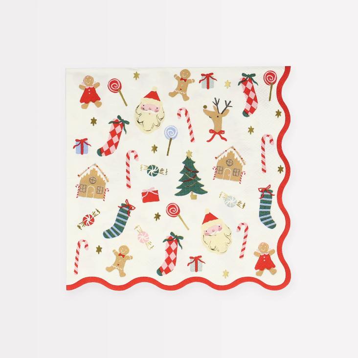 Servietten Jolly Christmas von merimeri