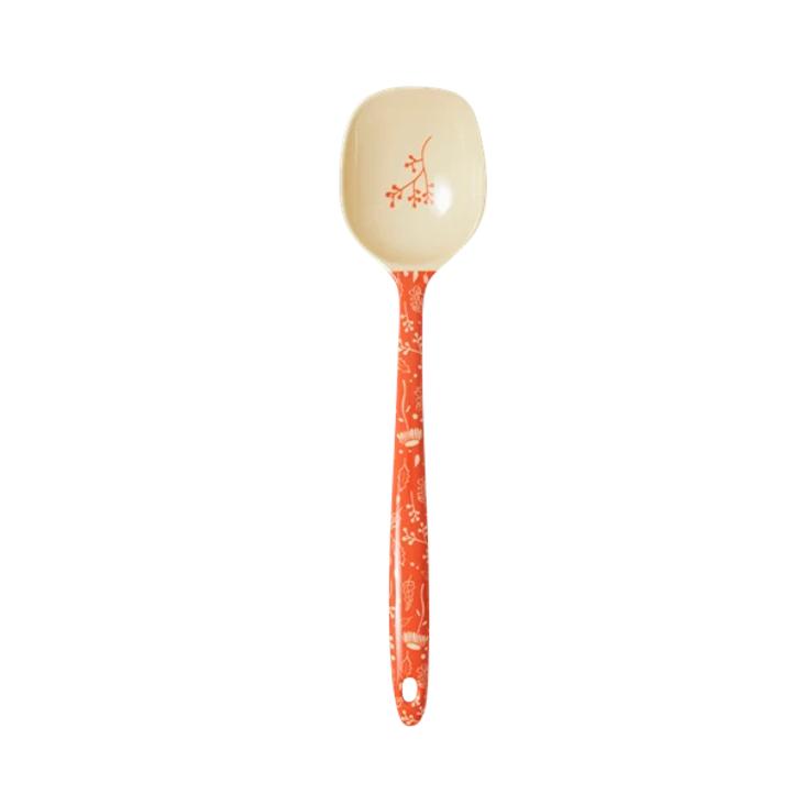 Melamin Kochlöffel - Orange Fall Print
