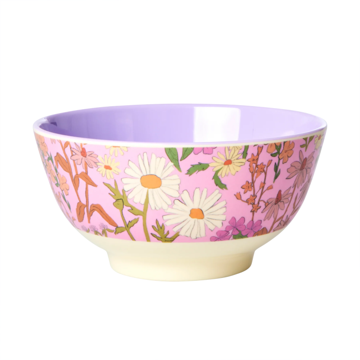 Medium Melamine Bowl - Daisy Dearest Print