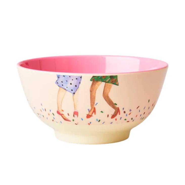 Rice Medium Schüssel - Dancing Legs Print