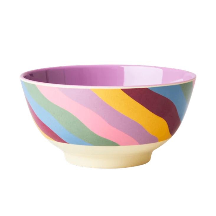 Rice Medium Schüssel - Funky Stripes Print